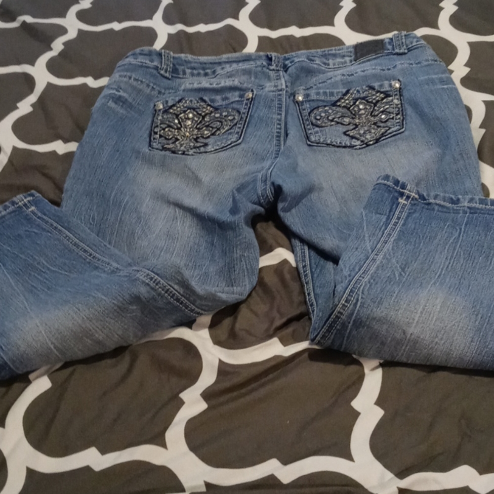 Love Nation Crop Embellished Jeans
